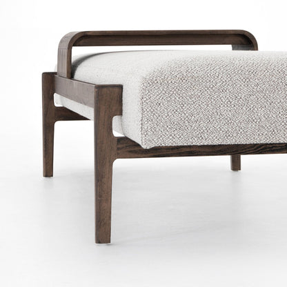 Organic Modern Solid Oak Wood Bench - Romina