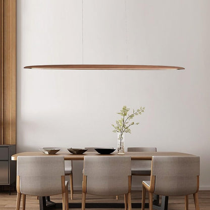 Organic Modern 39" Dimmable Linear Chandelier for Dining Room - Ivy Bronx