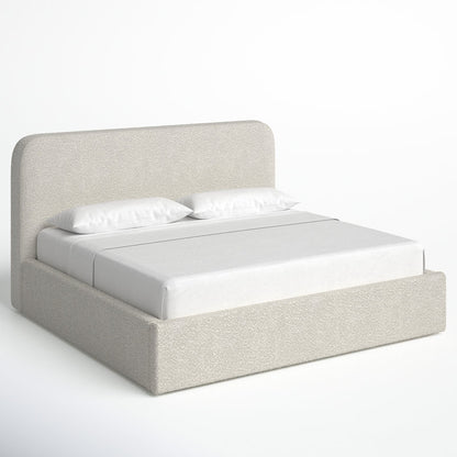 Organic Modern Upholstered Platform Bed with Plush Design - Bailee