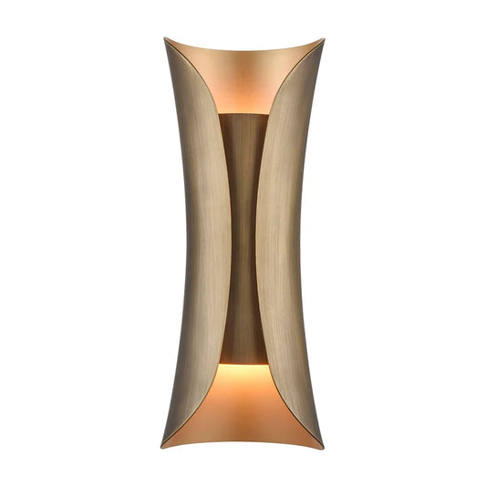 Organic Modern Dimmable Brass Flush Mounted Sconce - Baynbridge