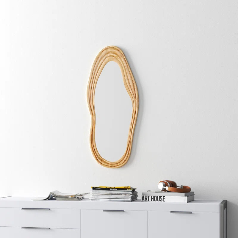 Organic Modern Wood Wall Mirror - Dupont