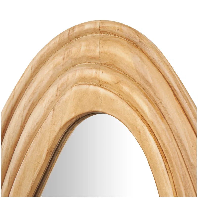 Organic Modern Wood Wall Mirror - Dupont