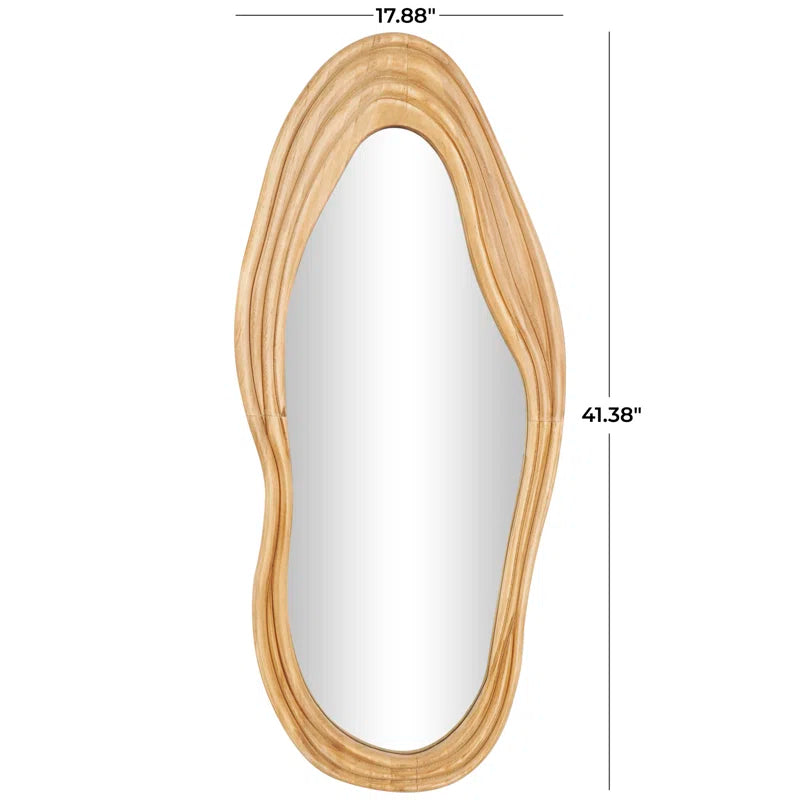 Organic Modern Wood Wall Mirror - Dupont