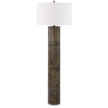 Organic Modern Floor Lamp with Sleek Metal Frame - Hirohito