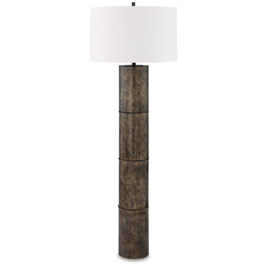 Organic Modern Floor Lamp with Sleek Metal Frame - Hirohito