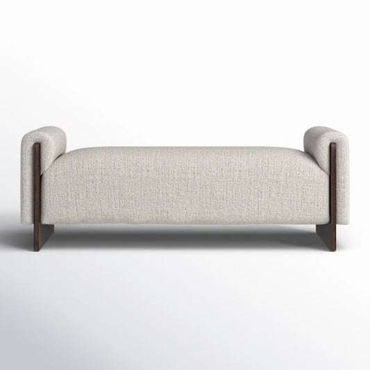 Organic Modern Plush Upholstered Bench with Deep Cushion - Jeter