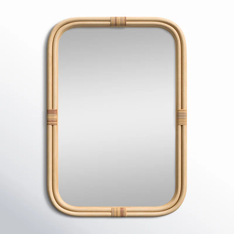 Organic Modern Bamboo Accent Mirror