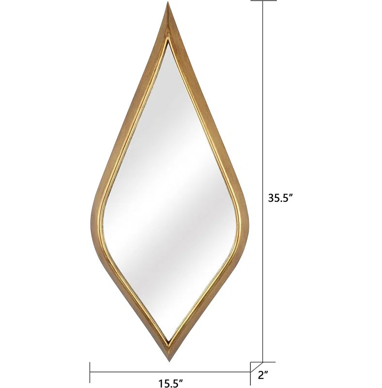 Organic Modern Asymmetrical Metal Wall Mirror