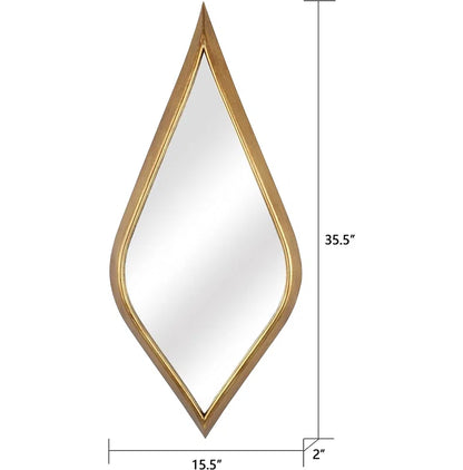 Organic Modern Asymmetrical Metal Wall Mirror