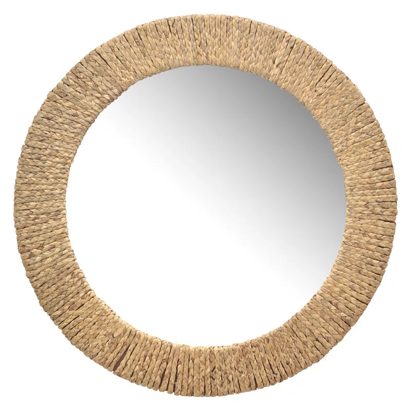 Organic Modern Natural Rope Wall Mirror