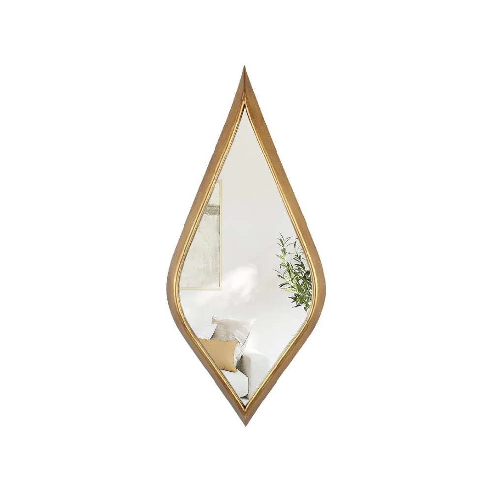 Organic Modern Asymmetrical Metal Wall Mirror