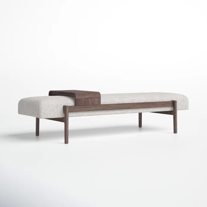 Organic Modern Solid Oak Wood Bench - Romina