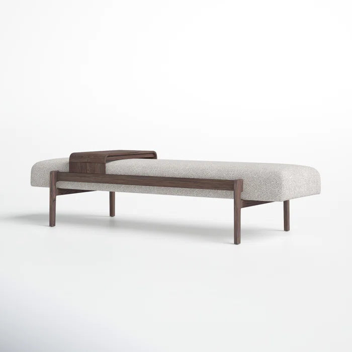 Organic Modern Solid Oak Wood Bench - Romina