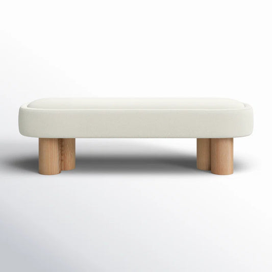 Organic Modern Upholstered Chenille Bench - Sarro