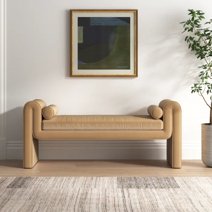 Organic Modern Minimalist Upholstered Bench - Seoul